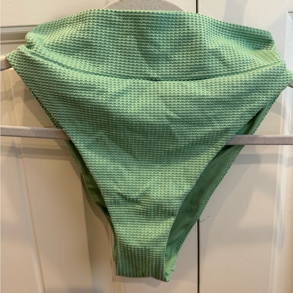 Aerie Waffle High Waisted Cheeky Bikini Bottom